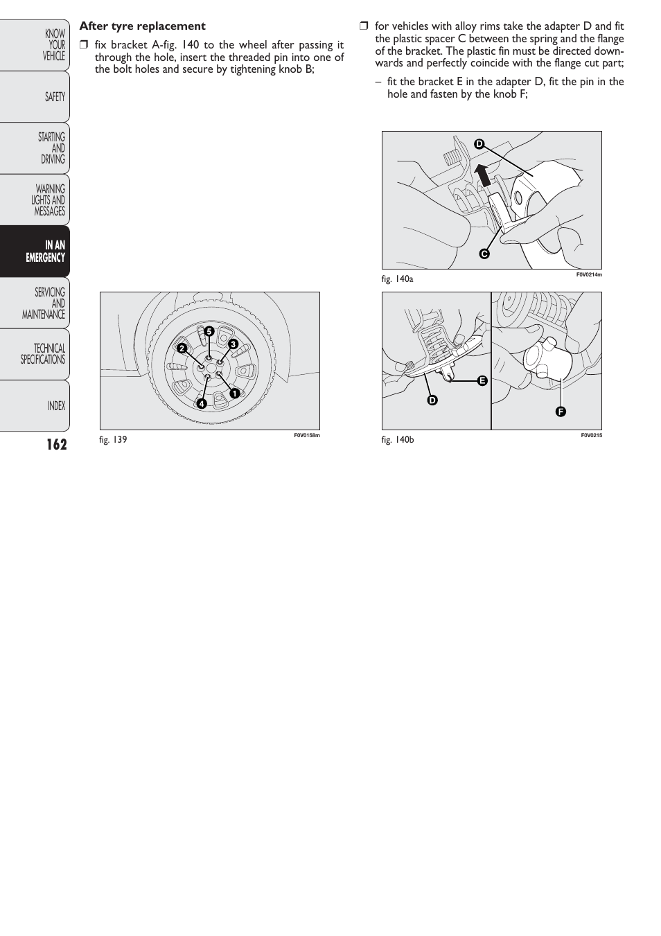 FIAT Nuovo Doblo' Panorama User Manual | Page 163 / 274