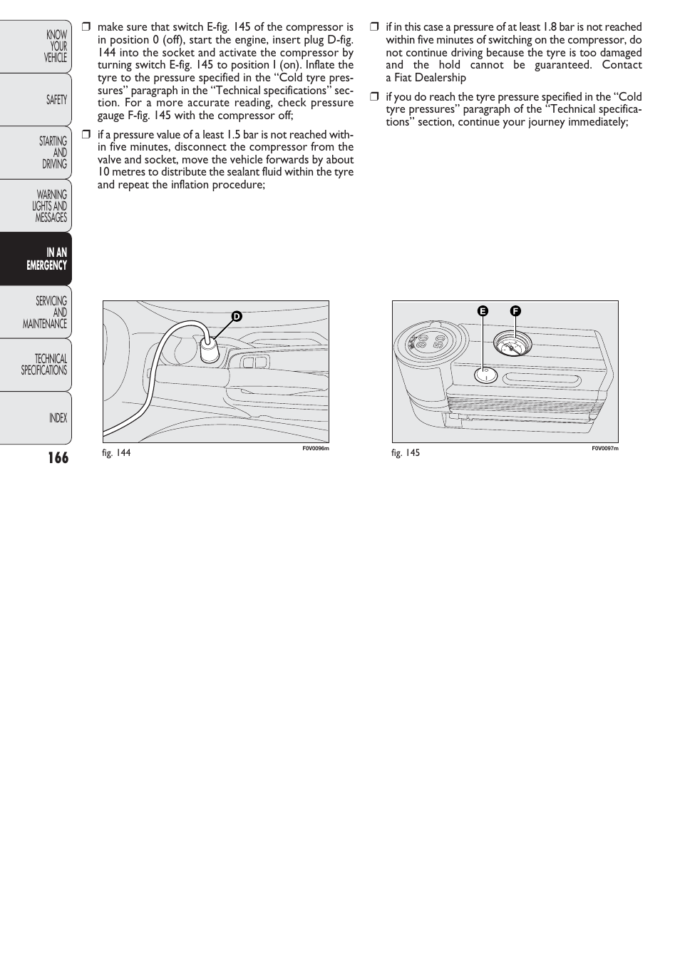 FIAT Nuovo Doblo' Panorama User Manual | Page 167 / 274