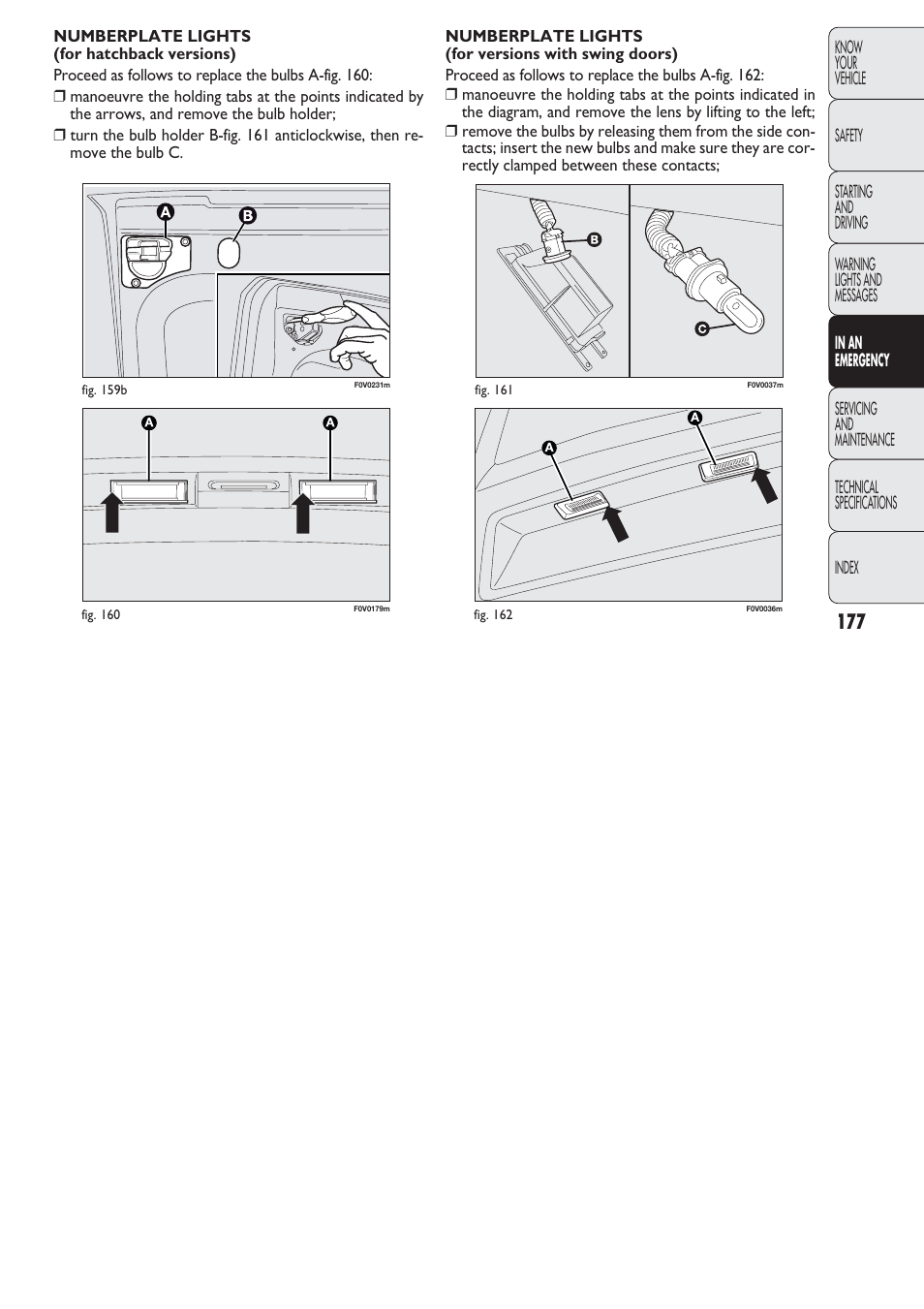 FIAT Nuovo Doblo' Panorama User Manual | Page 178 / 274