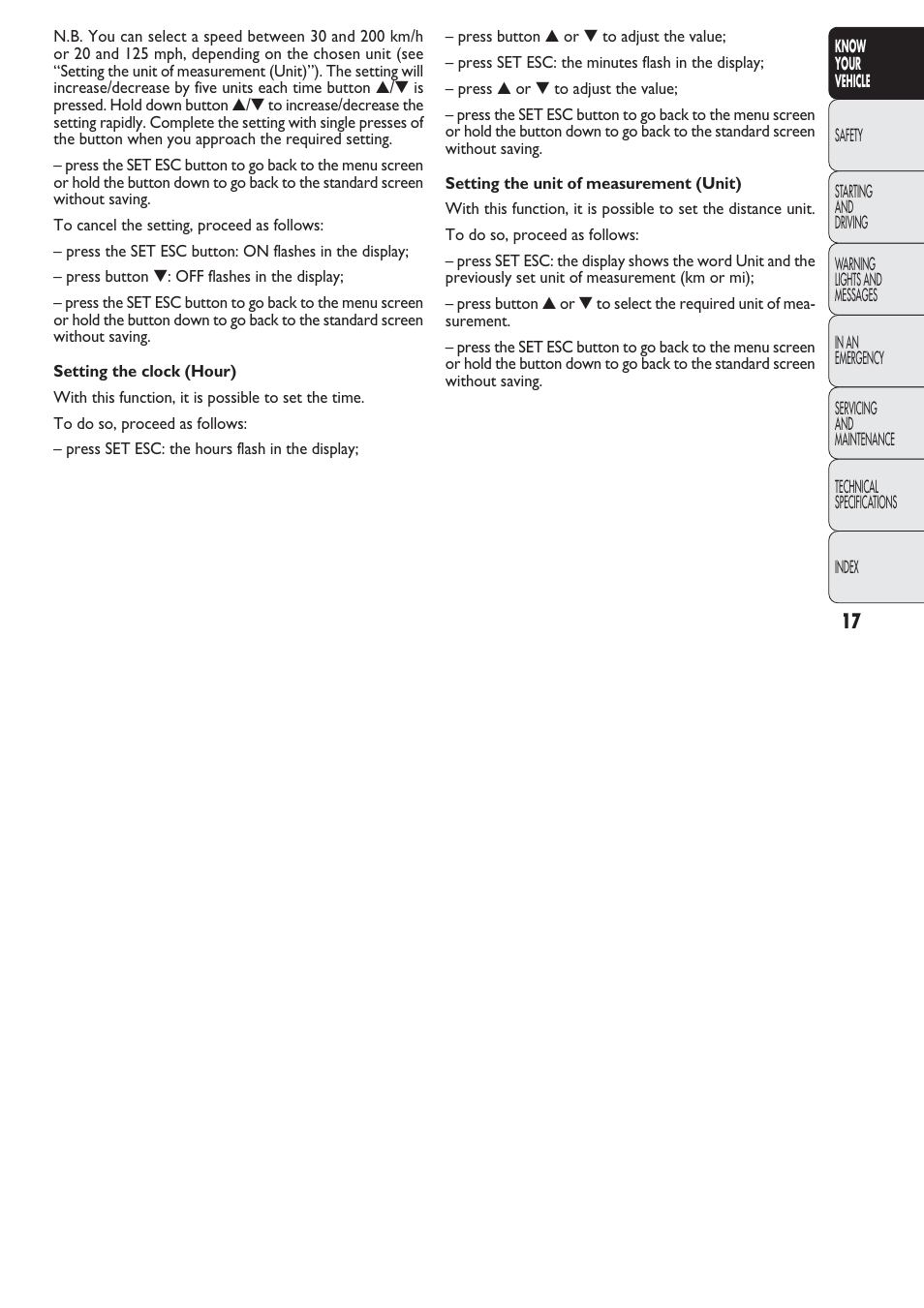 FIAT Nuovo Doblo' Panorama User Manual | Page 18 / 274