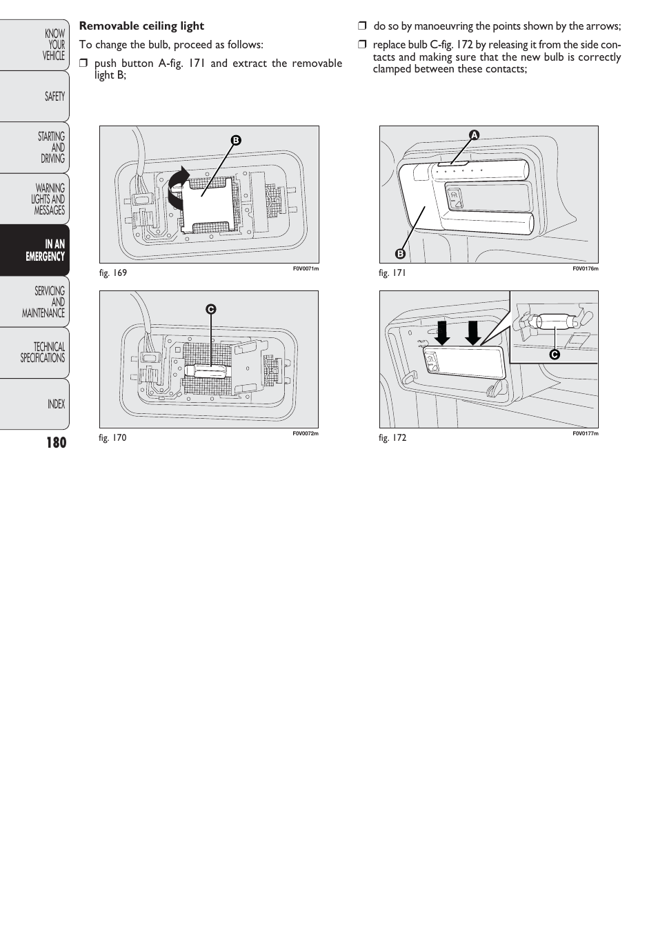 FIAT Nuovo Doblo' Panorama User Manual | Page 181 / 274