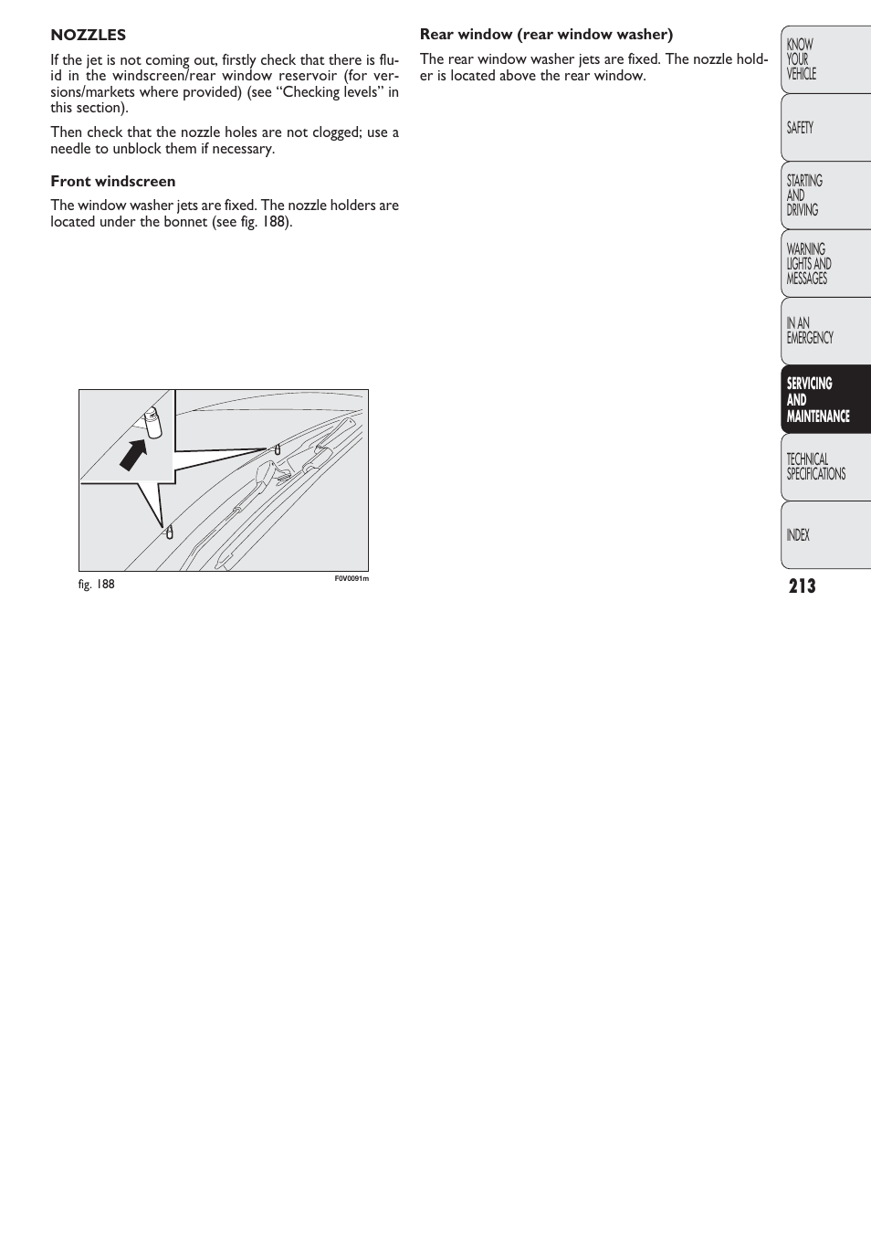 FIAT Nuovo Doblo' Panorama User Manual | Page 214 / 274