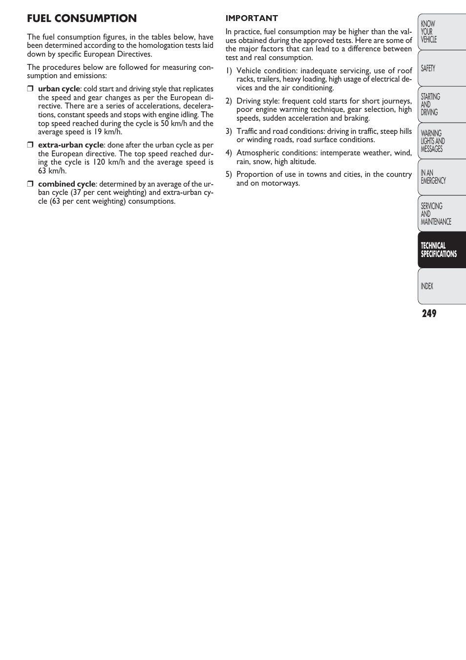 FIAT Nuovo Doblo' Panorama User Manual | Page 250 / 274