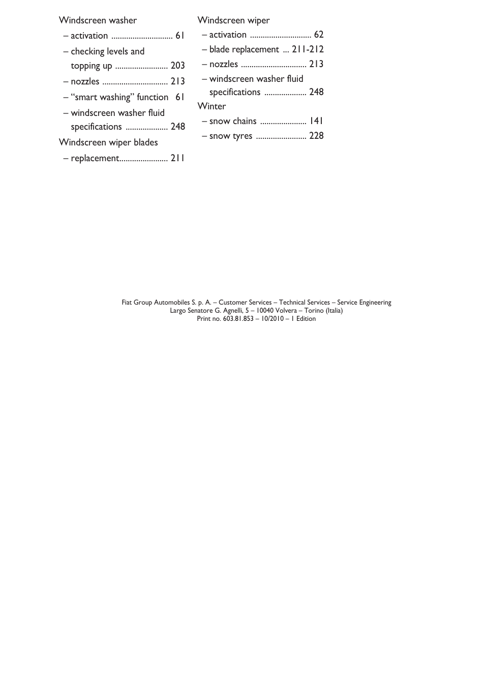FIAT Nuovo Doblo' Panorama User Manual | Page 273 / 274
