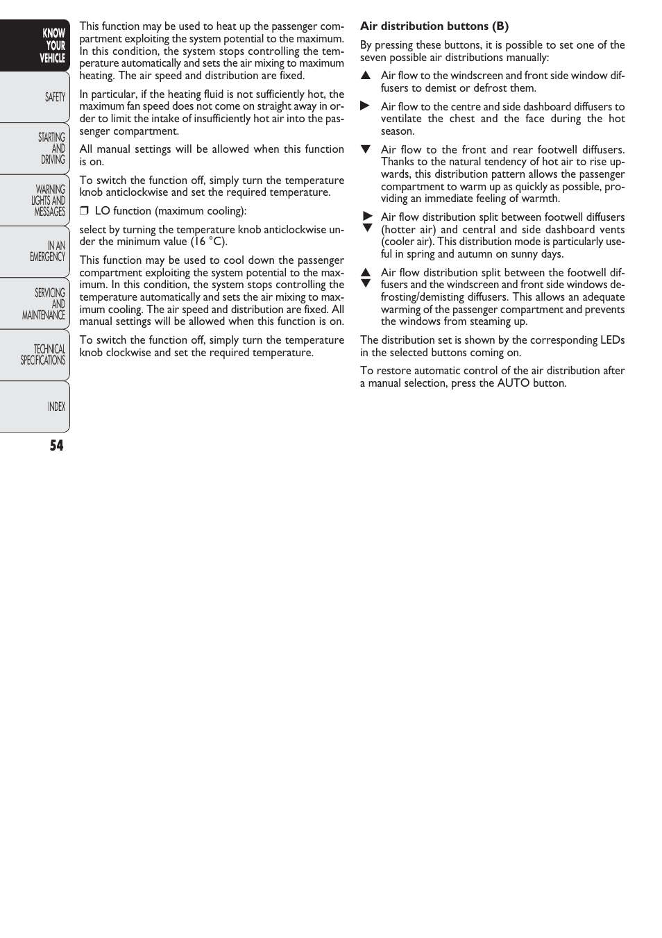 FIAT Nuovo Doblo' Panorama User Manual | Page 55 / 274