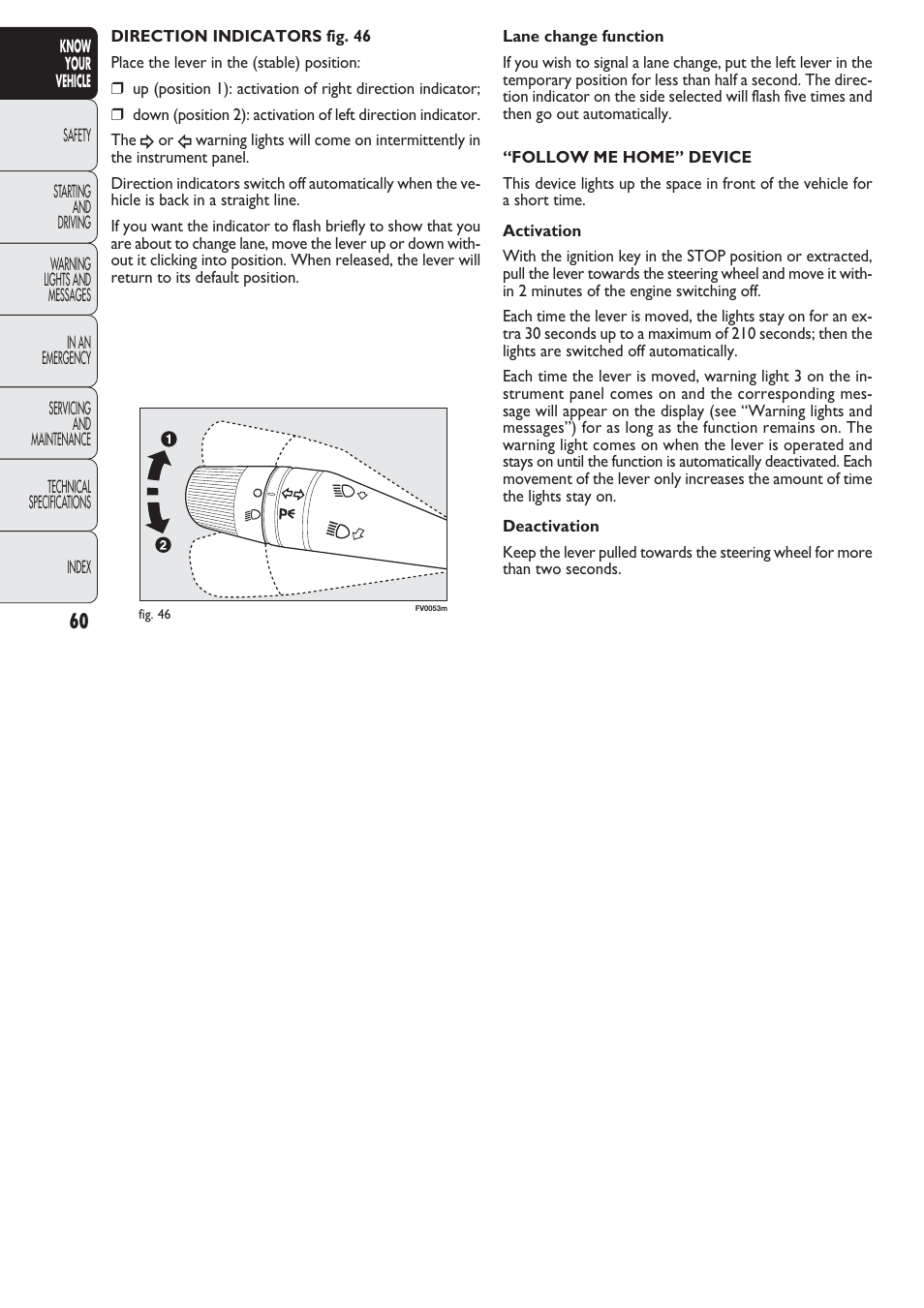 FIAT Nuovo Doblo' Panorama User Manual | Page 61 / 274