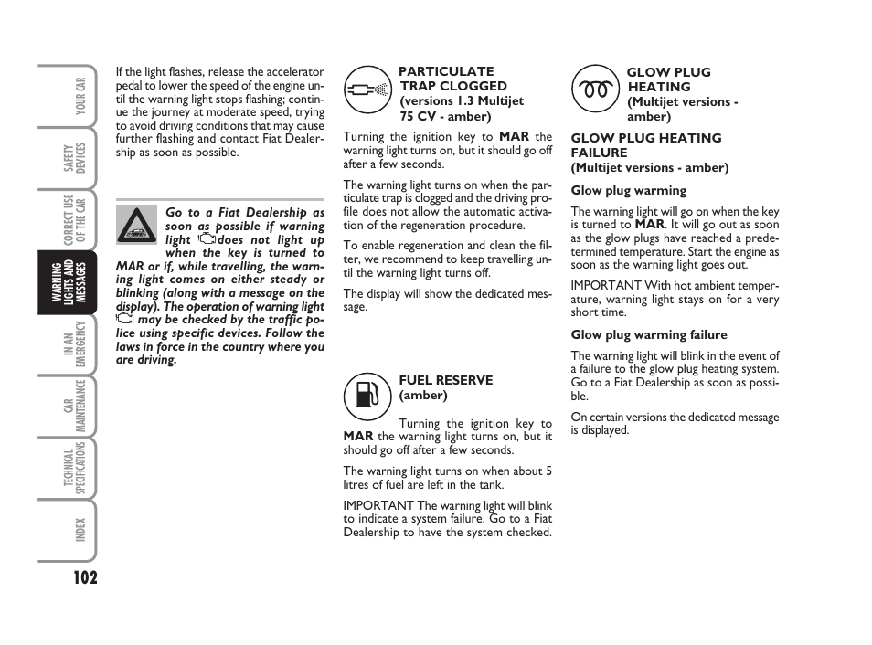 FIAT 500 User Manual | Page 103 / 186