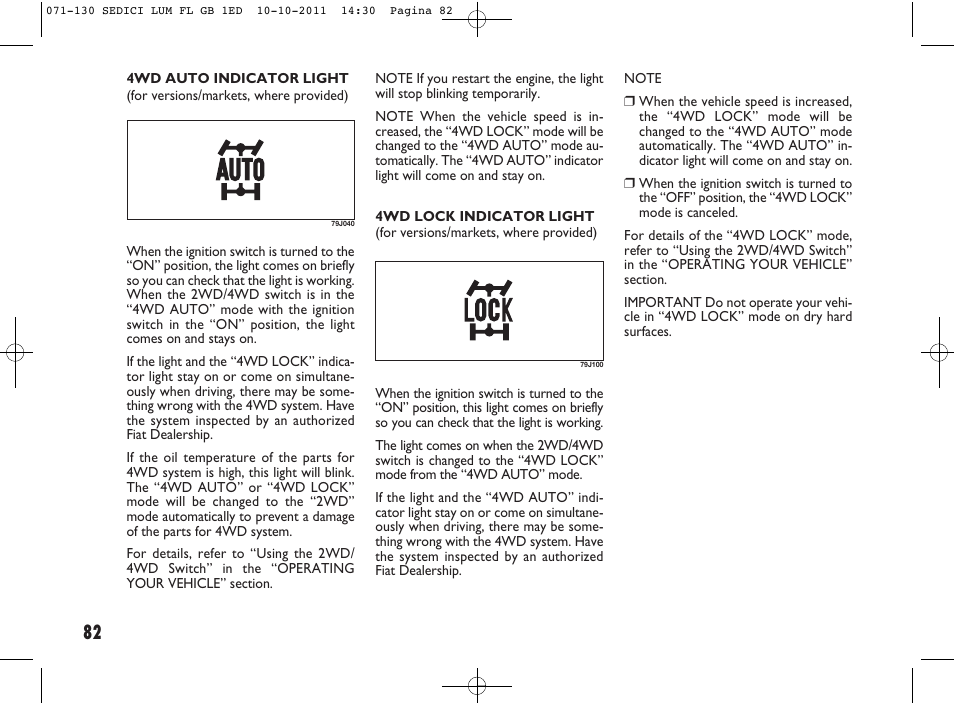 FIAT Sedici User Manual | Page 86 / 279