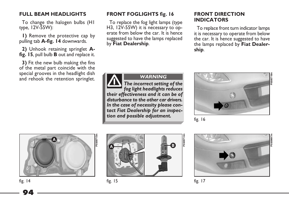 FIAT Barchetta User Manual | Page 95 / 170