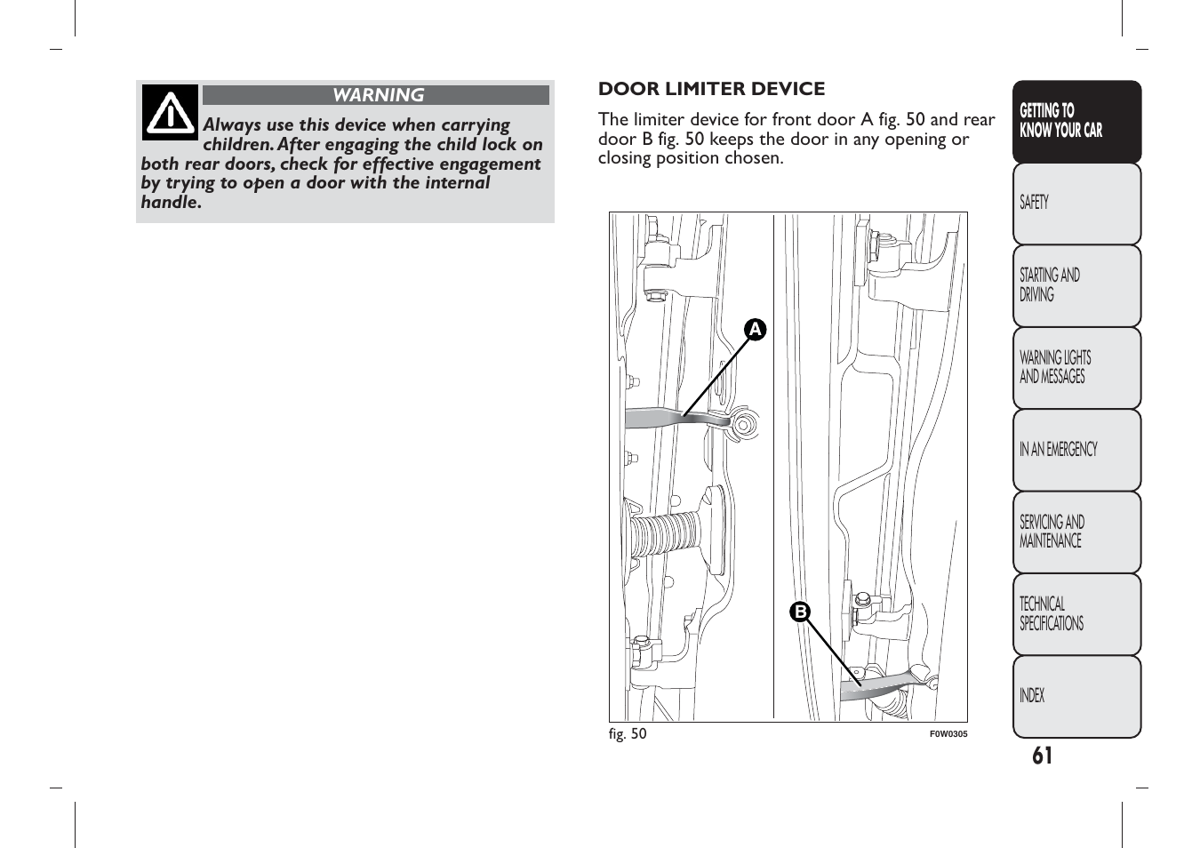 FIAT Panda User Manual | Page 65 / 284