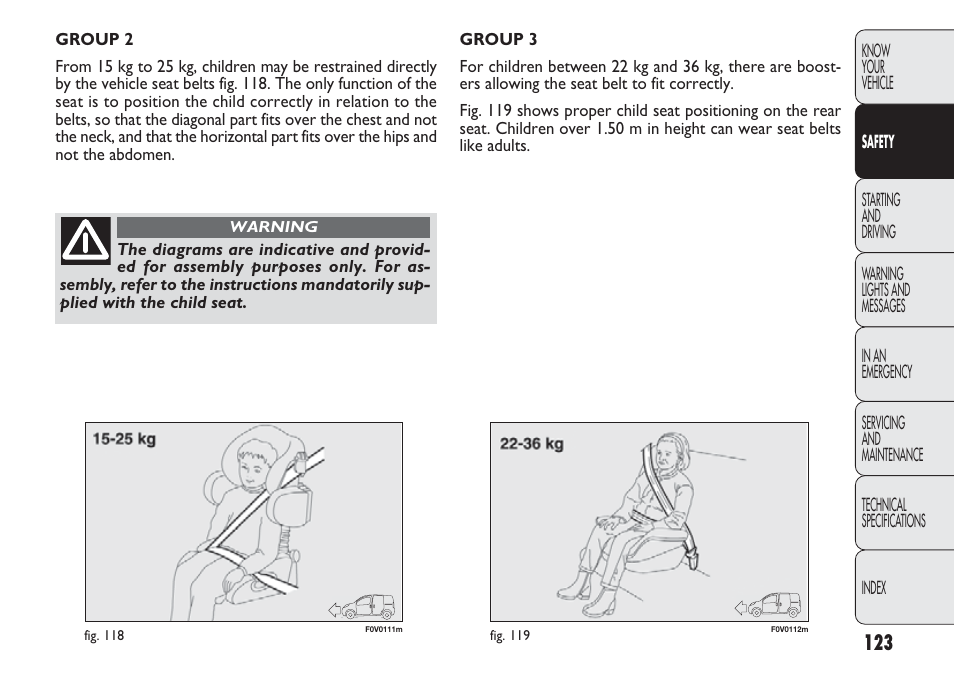 FIAT Nuovo Doblo' Panorama User Manual | Page 127 / 283