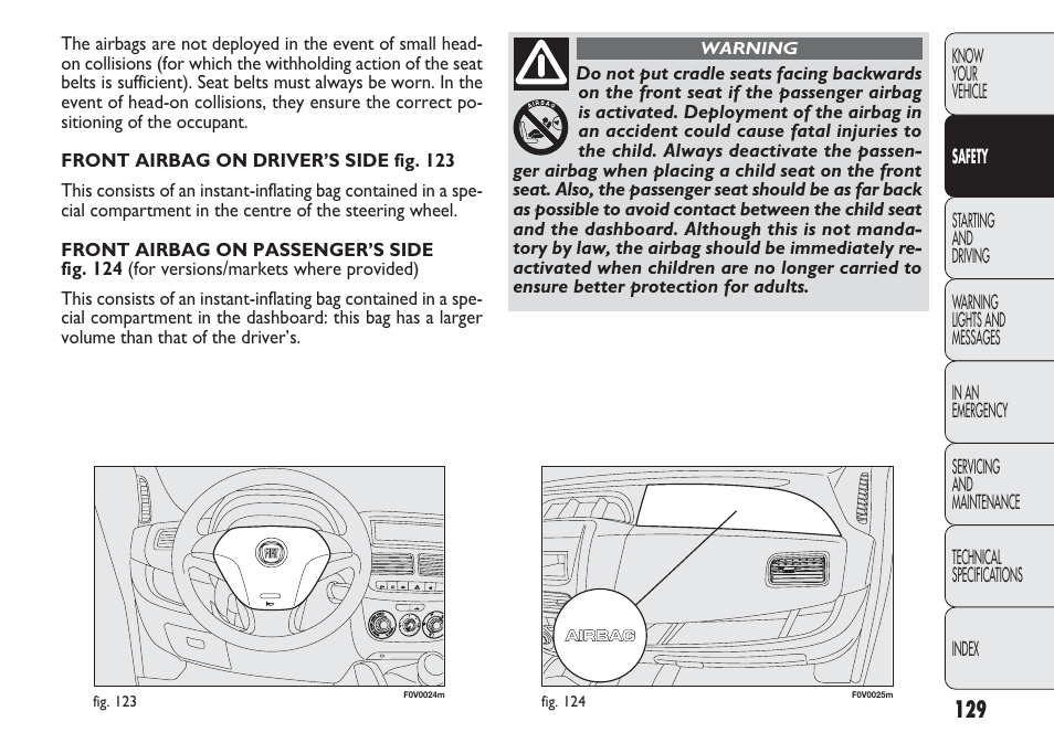 FIAT Nuovo Doblo' Panorama User Manual | Page 133 / 283