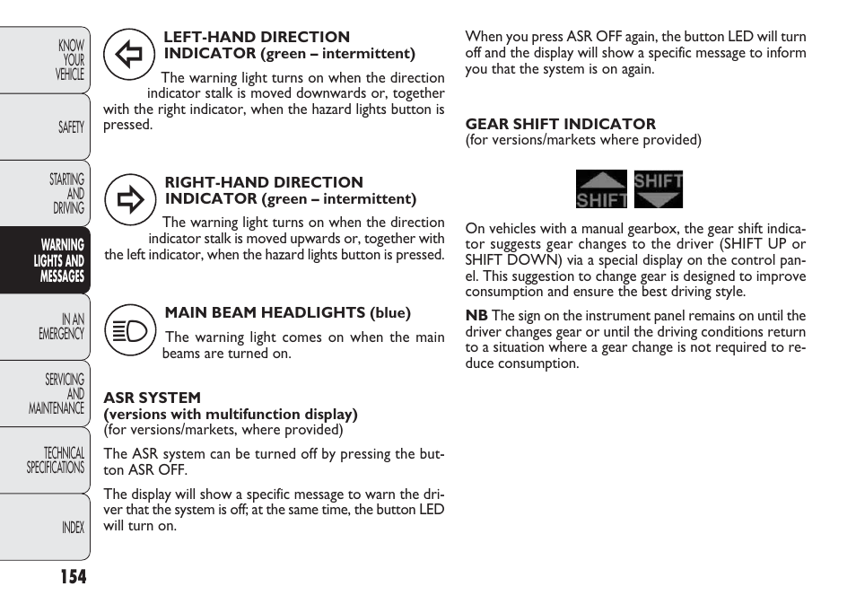 FIAT Nuovo Doblo' Panorama User Manual | Page 158 / 283