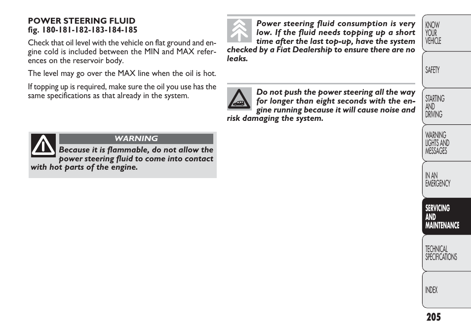 FIAT Nuovo Doblo' Panorama User Manual | Page 209 / 283