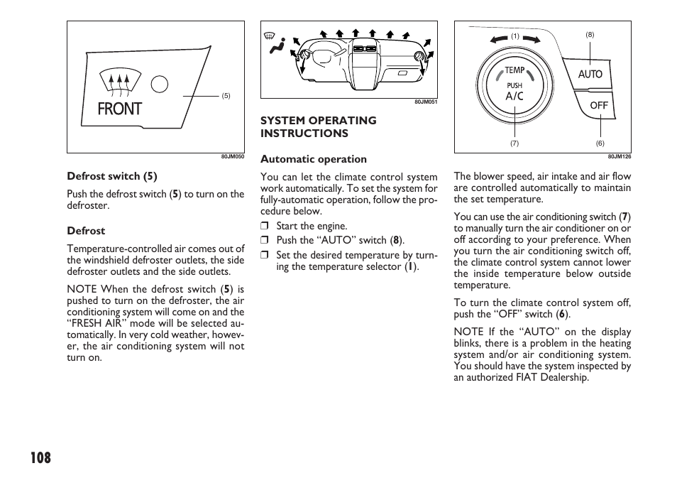 FIAT Sedici User Manual | Page 109 / 270