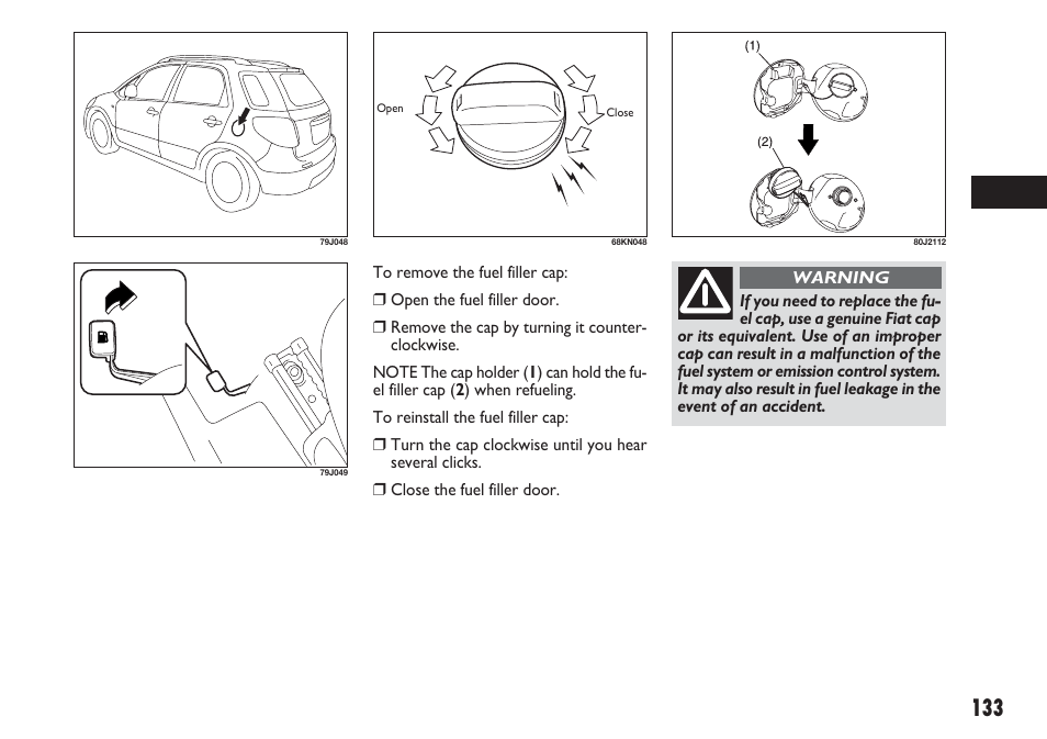 FIAT Sedici User Manual | Page 134 / 270