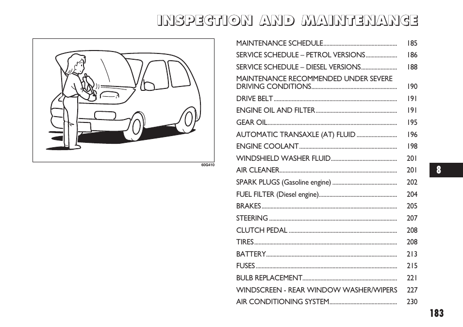 FIAT Sedici User Manual | Page 184 / 270