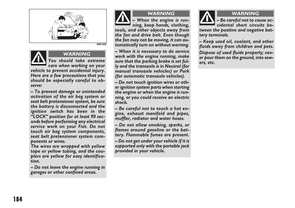 FIAT Sedici User Manual | Page 185 / 270