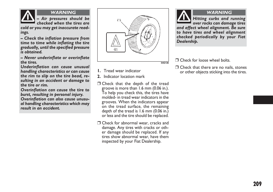 FIAT Sedici User Manual | Page 210 / 270