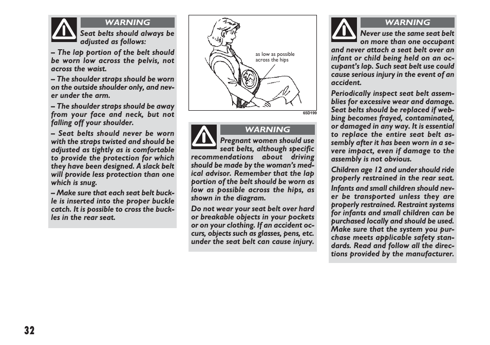 FIAT Sedici User Manual | Page 33 / 270