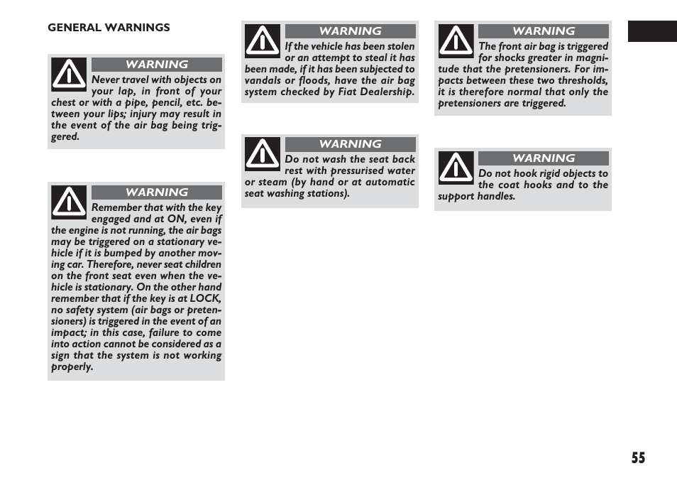 FIAT Sedici User Manual | Page 56 / 270