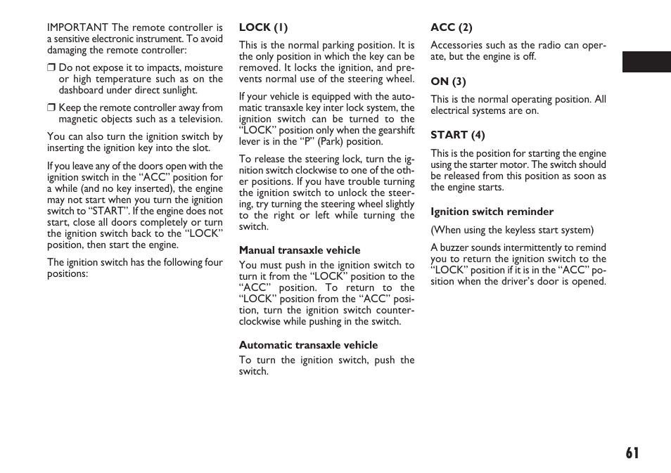FIAT Sedici User Manual | Page 62 / 270