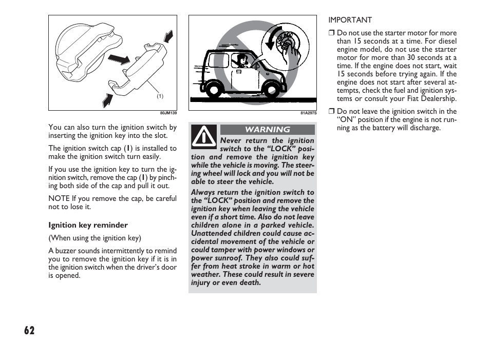 FIAT Sedici User Manual | Page 63 / 270