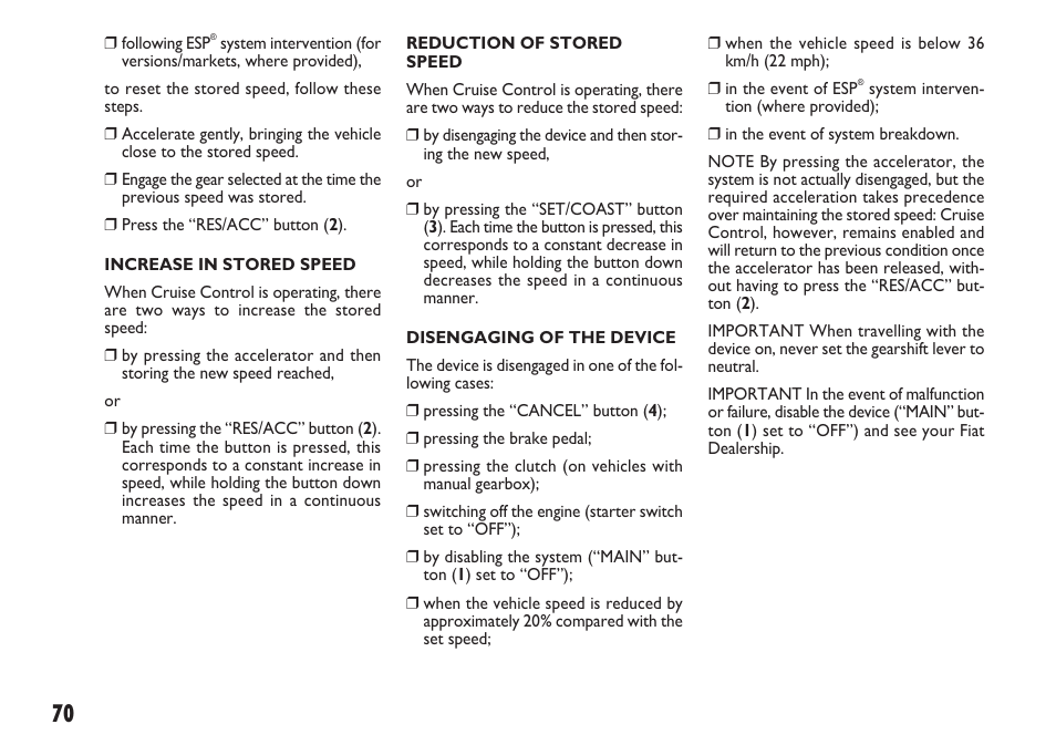 FIAT Sedici User Manual | Page 71 / 270
