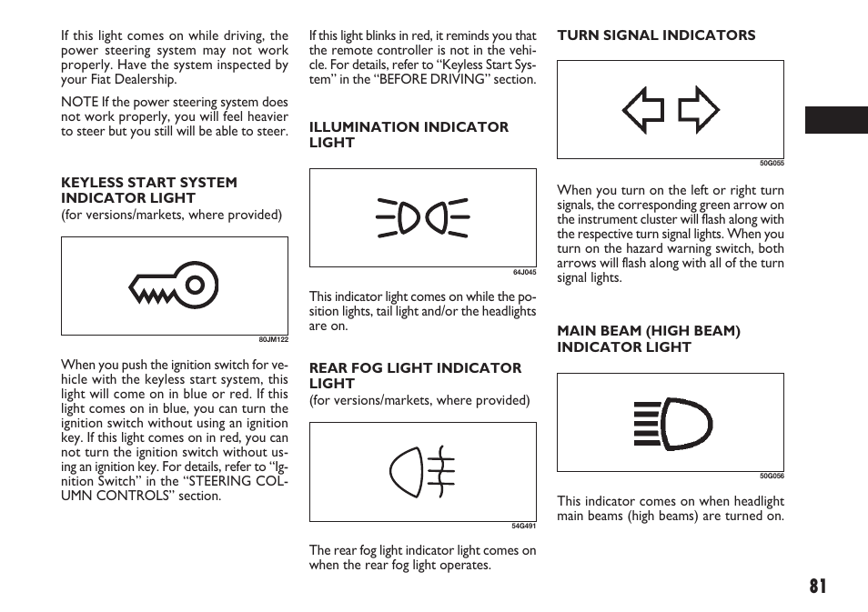 FIAT Sedici User Manual | Page 82 / 270