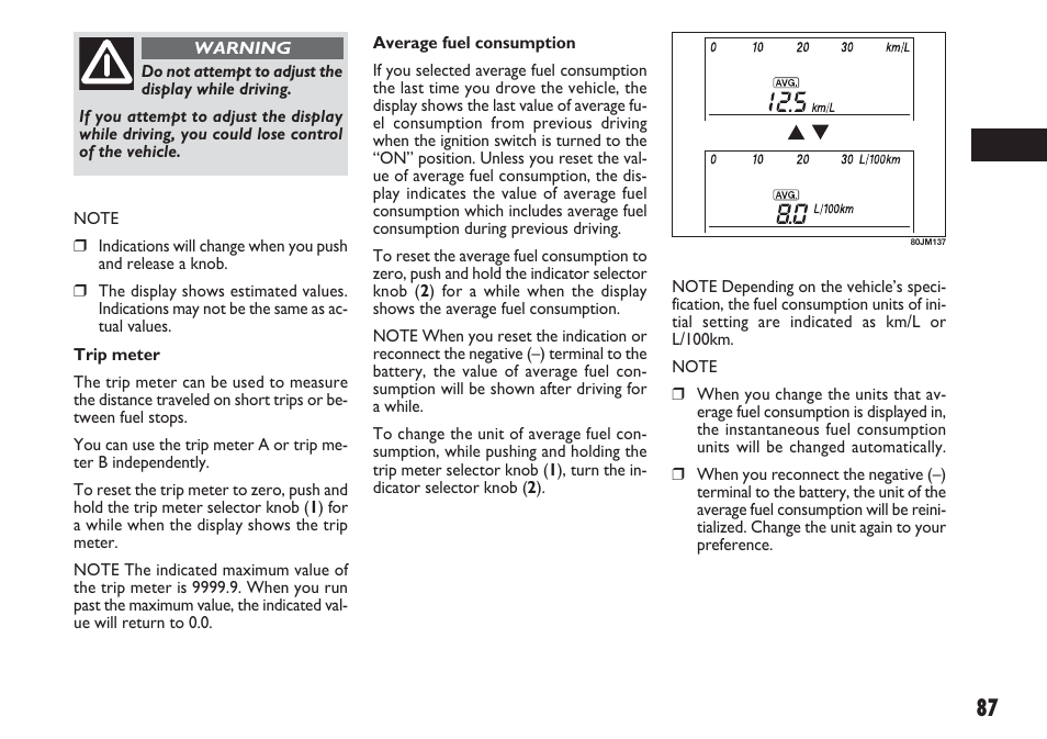 FIAT Sedici User Manual | Page 88 / 270