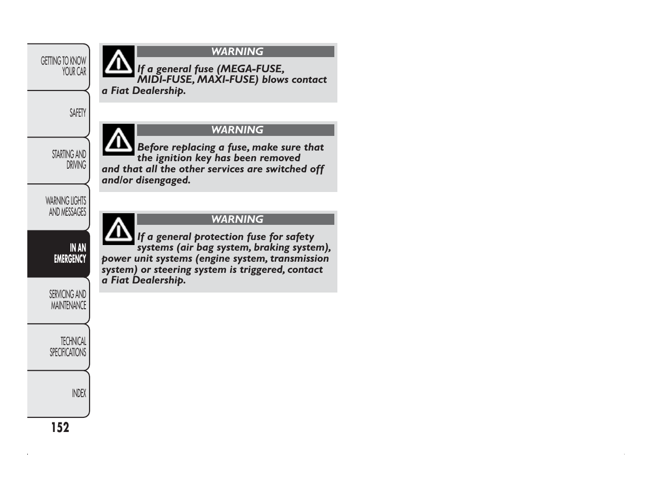 FIAT Panda User Manual | Page 156 / 260