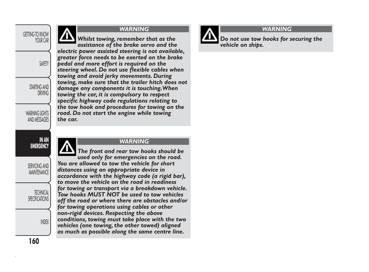 FIAT Panda User Manual | Page 164 / 260