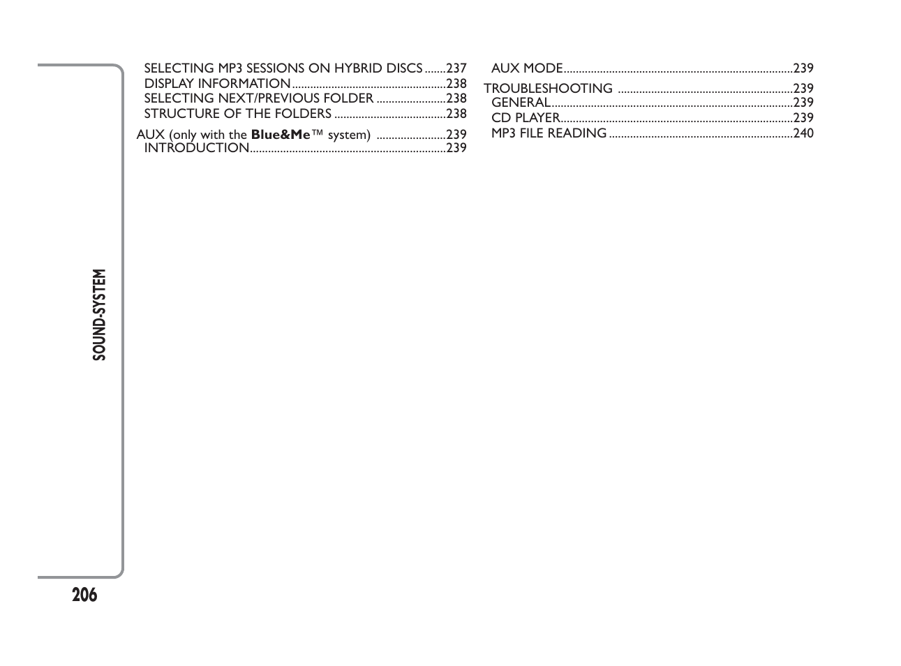 FIAT Panda User Manual | Page 210 / 260