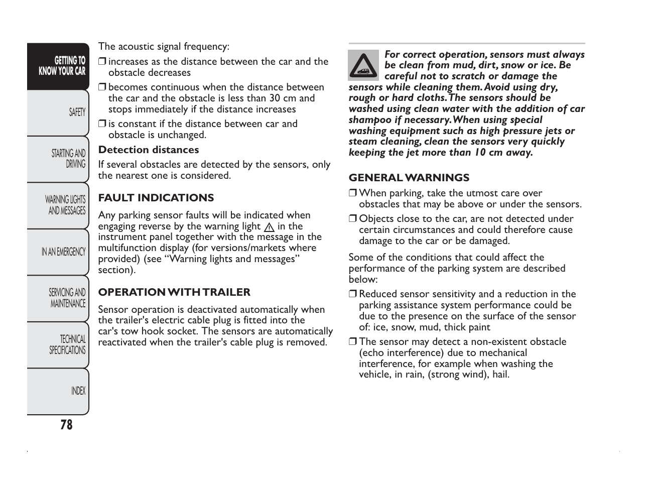 FIAT Panda User Manual | Page 82 / 260