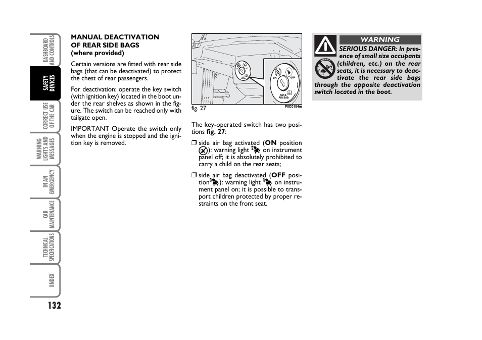 FIAT Stilo User Manual | Page 133 / 274