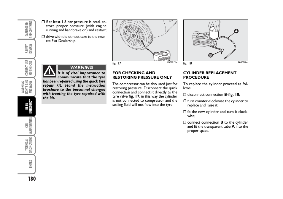 FIAT Stilo User Manual | Page 181 / 274