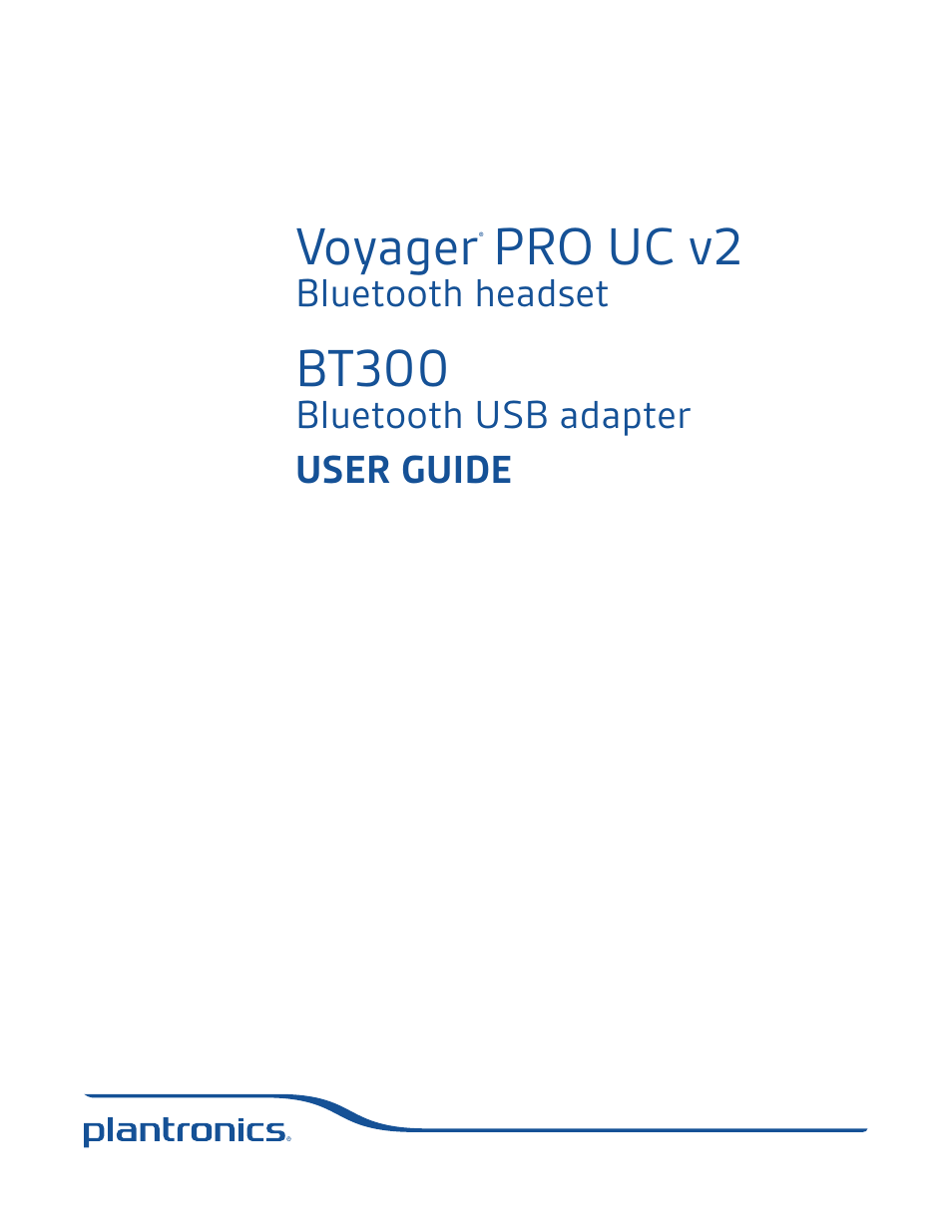 Plantronics Voyager PRO UC User Manual | 23 pages