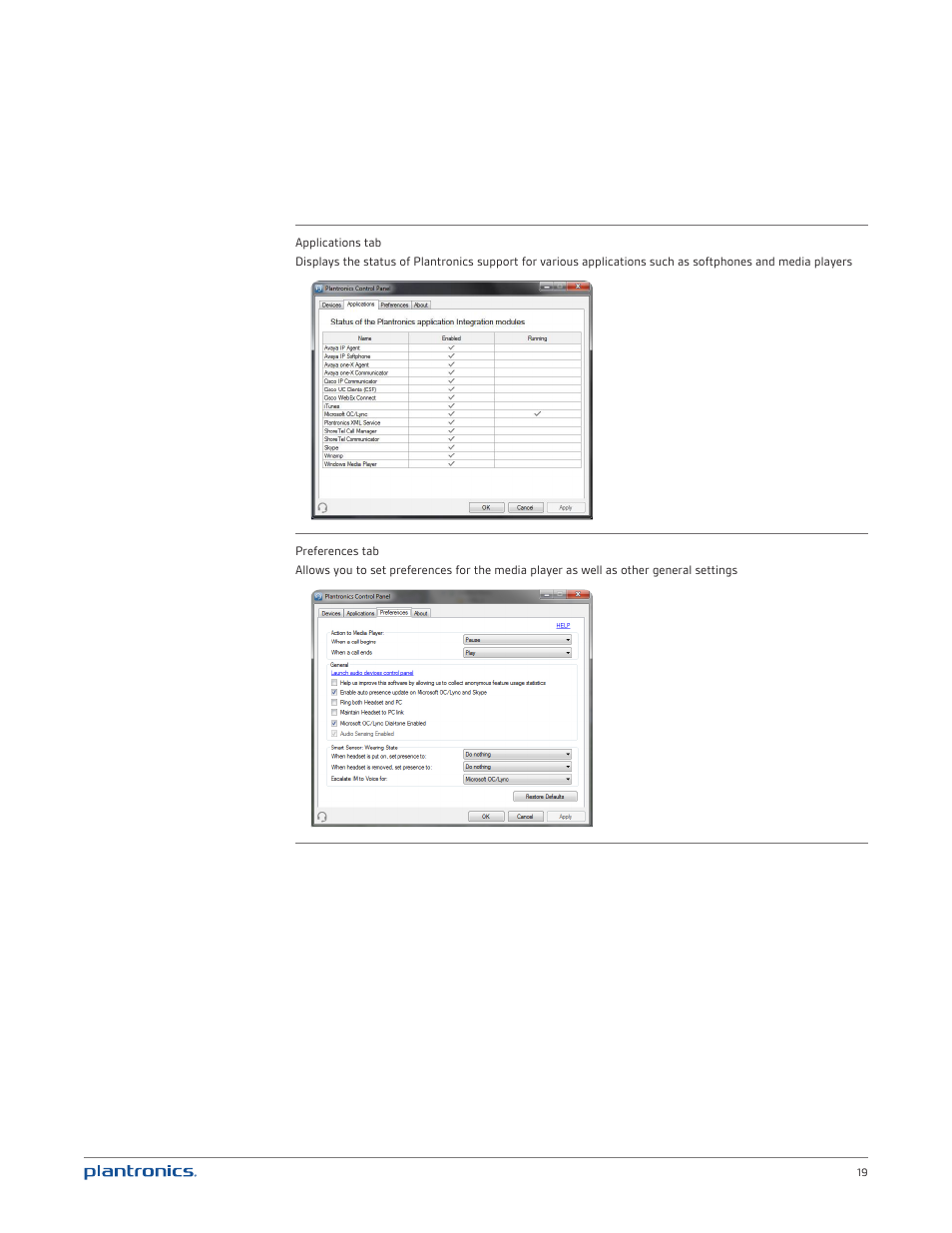 Plantronics Voyager PRO UC User Manual | Page 19 / 23