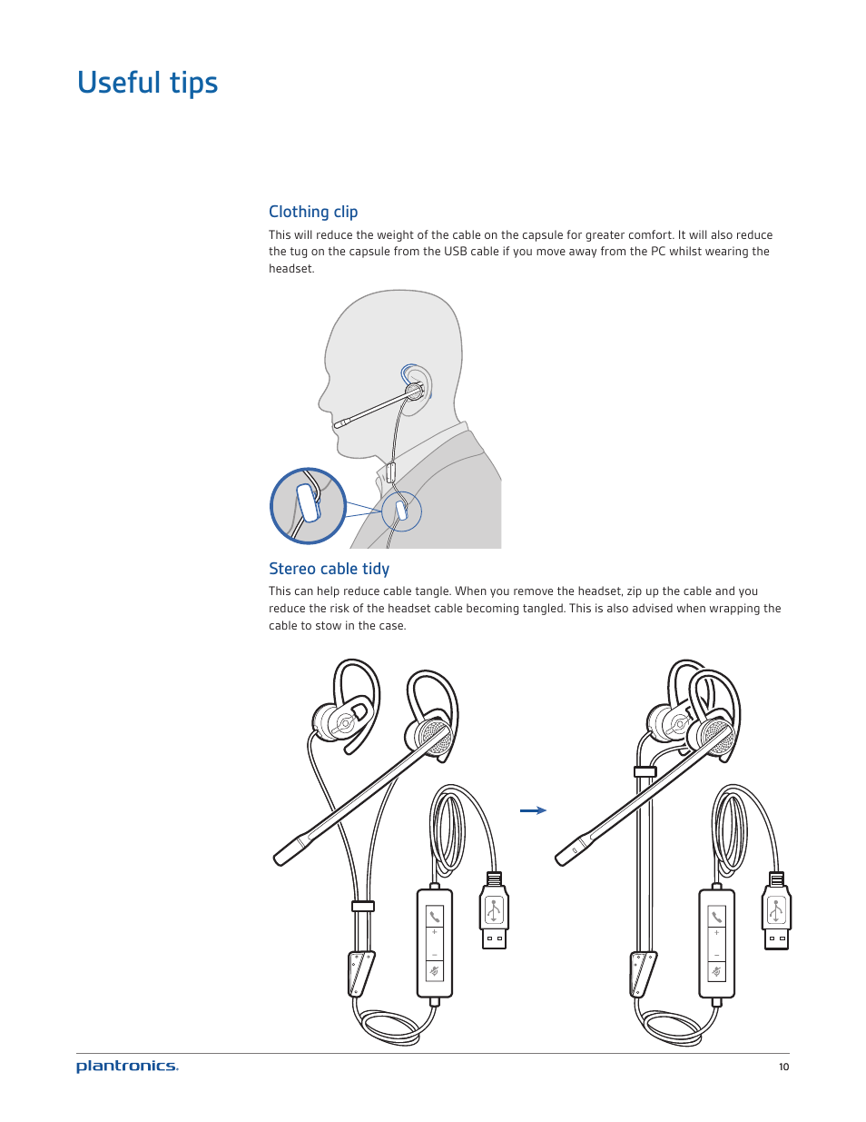 Useful tips | Plantronics Blackwire 435 User Manual | Page 10 / 13