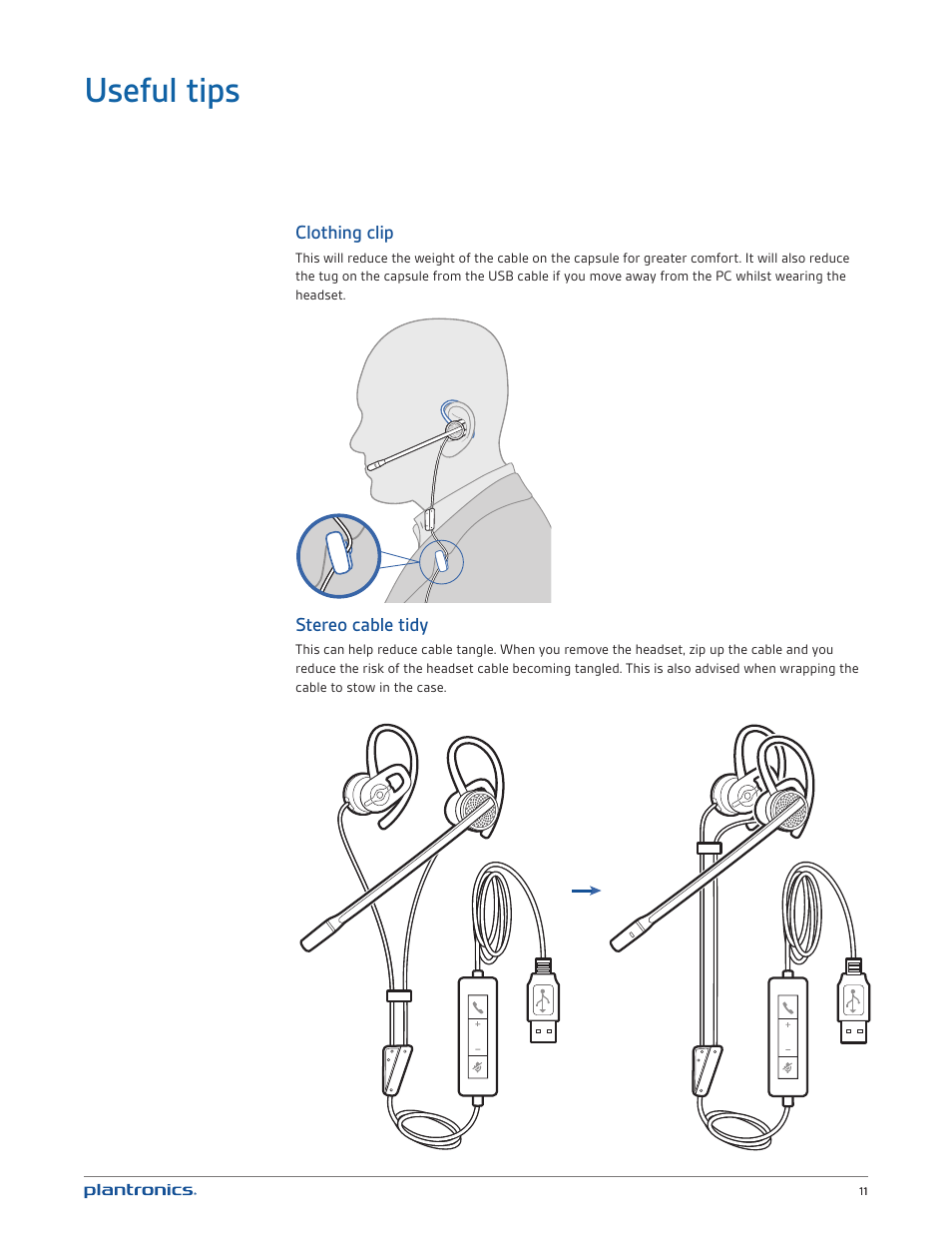 Useful tips | Plantronics Blackwire 435-M User Manual | Page 11 / 14
