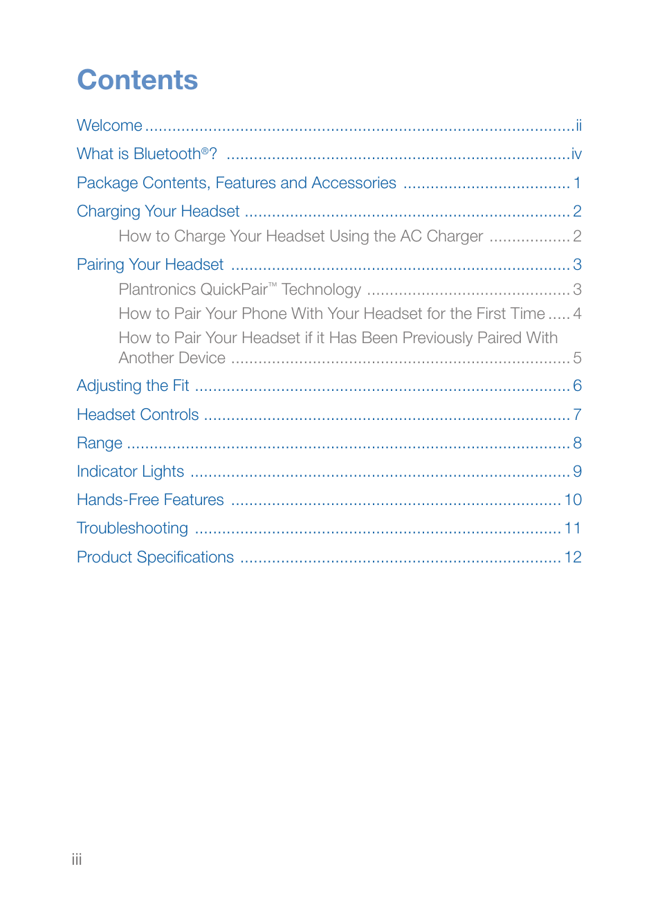 Plantronics Explorer 260 User Manual | Page 3 / 18