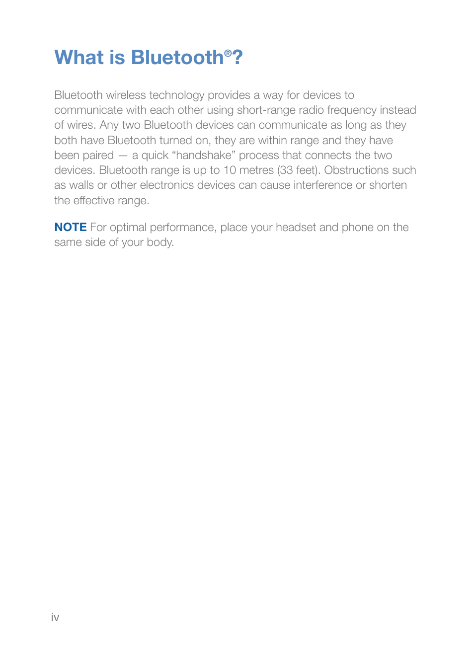 What is bluetooth | Plantronics Explorer 260 User Manual | Page 4 / 18
