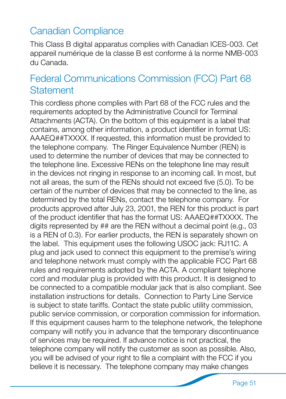 Canadian compliance | Plantronics Calisto Pro Series User Manual | Page 57 / 60