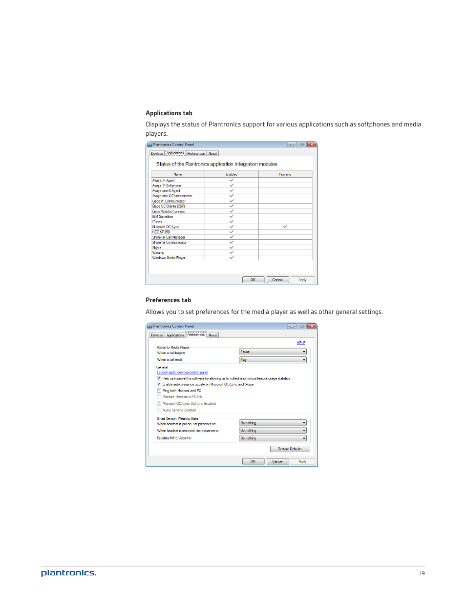 Plantronics Blackwire C720M User Manual | Page 19 / 23