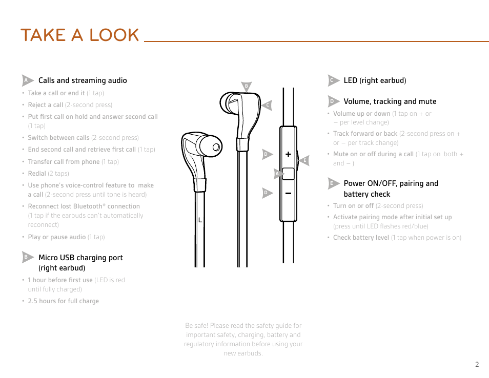 Take a look | Plantronics BackBeat GO User Manual | Page 2 / 9
