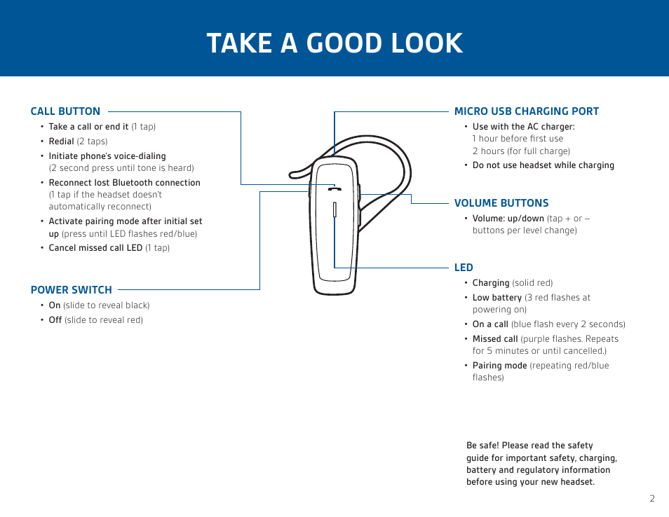 Take a good look | Plantronics ML12 User Manual | Page 2 / 8