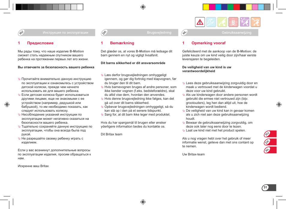 Britax B-Motion User Manual | Page 33 / 134