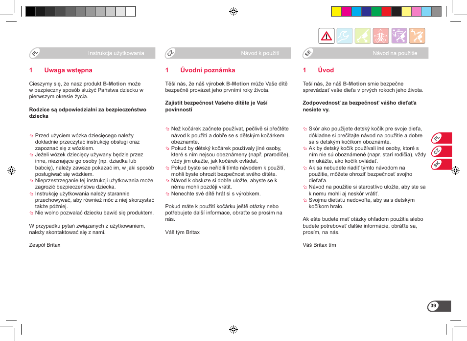 Britax B-Motion User Manual | Page 41 / 134