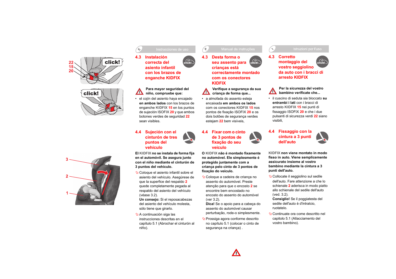 Britax KIDFIX User Manual | Page 42 / 83