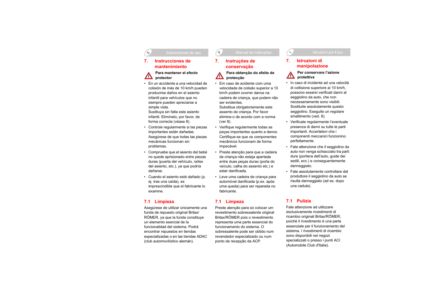Britax KIDFIX User Manual | Page 48 / 83
